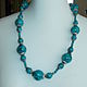 Vintage accessories: beads, TURQUOISE necklace. Vintage necklace. SIGNATYR. Online shopping on My Livemaster.  Фото №2