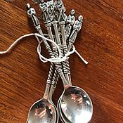 Винтаж handmade. Livemaster - original item Silver teaspoons 