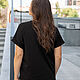 Order Basic black t-shirt. NATALINI. Livemaster. . T-shirts Фото №3