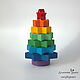 Pyramid Christmas tree rainbow 8 elements, Play sets, Penza,  Фото №1