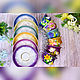  Кофейный сервиз из фарфора с цветочным декором на 6 персон. Сервизы. Flowerdecor337. Интернет-магазин Ярмарка Мастеров.  Фото №2