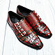 Мужские туфли - монки,  из натуральной кожи крокодила, Туфли, Тосно,  Фото №1