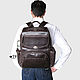 Men's leather backpack briefcase «The Lonely Bull». Men\\\'s backpack. CRAZY RHYTHM bags (TP handmade). My Livemaster. Фото №4