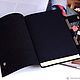Black mens leather Notepad genuine leather Crazy Horse. Notebooks. Ptaho. My Livemaster. Фото №4