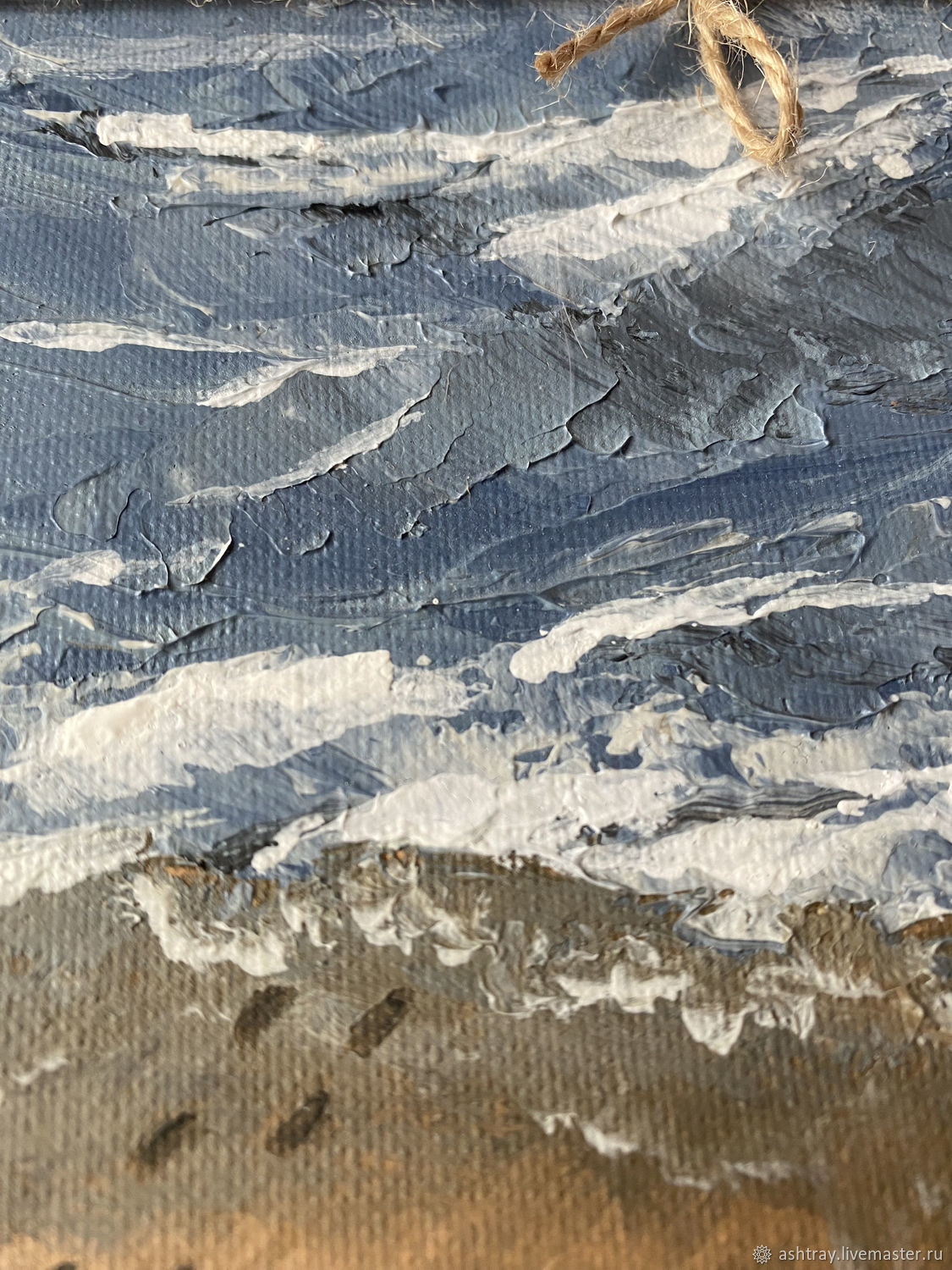 "Твои следы" картина акрилом (море, пейзаж) купить в интернет-магазине ...