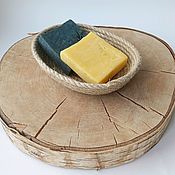 Для дома и интерьера handmade. Livemaster - original item Eco-soap box made of jute fiber.. Handmade.