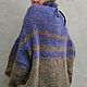 Mohair Oversize Sweater Warm colorblock Sweater. Sweaters. svetlana-sayapina. Online shopping on My Livemaster.  Фото №2