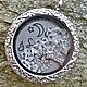 Glass Medallion with free floating charms and initials, Locket, Bergen,  Фото №1