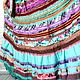 Boho-skirt 'Formula of needlework. Chocolate and turquoise'. Skirts. PolMary. My Livemaster. Фото №6