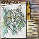 Lynx. Design for machine embroidery, Embroidery tools, Solikamsk,  Фото №1