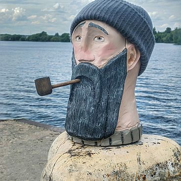 Для дома и интерьера ручной работы. Ярмарка Мастеров - ручная работа Скульптура "Тоскующий по морю". Handmade.