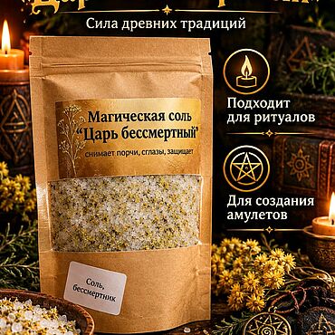 Фэншуй и эзотерика ручной работы. Ярмарка Мастеров - ручная работа Магическая соль Царь бессмертный. Handmade.