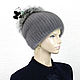 Elegant ladies hat made of fur Finnish mink. Art.DF-137. Caps. Mishan (mishan). Online shopping on My Livemaster.  Фото №2