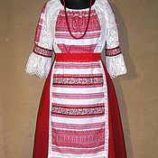 Фартук женский  "Народная вышивка"(народная одежда,русский стиль)