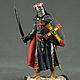 Tin soldier 54 mm. in the painting. The middle ages. Teutonic knight, Model, St. Petersburg,  Фото №1