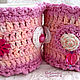 Hot water bottle for a Cup and a Cup 'Splash of magic' rose. Covers for tableware. Knitted cozy. My Livemaster. Фото №6