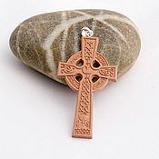 Украшения handmade. Livemaster - original item Pear wood celtic cross. Handmade.