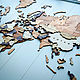 Заказать Карта мира. Wooden3Dmap. Ярмарка Мастеров. . Доски для заметок Фото №3