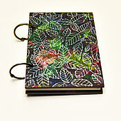 Канцелярские товары handmade. Livemaster - original item Sketchbook A6 wood cover "Bush". Handmade.