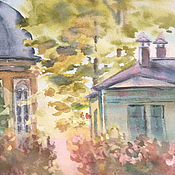Картины и панно handmade. Livemaster - original item Watercolor as a gift. Landscape. Autumn day. Handmade.