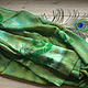 Silk scarf stole Hostess batik. Scarves. Pictures and silk. My Livemaster. Фото №6