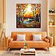 Painting Bright Autumn. Landscape. stained glass. buy painting artist. Pictures. House of the Sun (irina-bast). My Livemaster. Фото №5