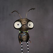 Куклы и игрушки handmade. Livemaster - original item Art doll brown beetle. Handmade.