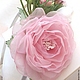 Bezel ' a Feeling of spring..' with roses and Jasmine. FABRIC FLOWERS. Children\'s tiaras. Tatyana Smolyanina. Интернет-магазин Ярмарка Мастеров.  Фото №2