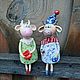  A motley couple. Bull and Cow, Christmas gifts, Smolensk,  Фото №1