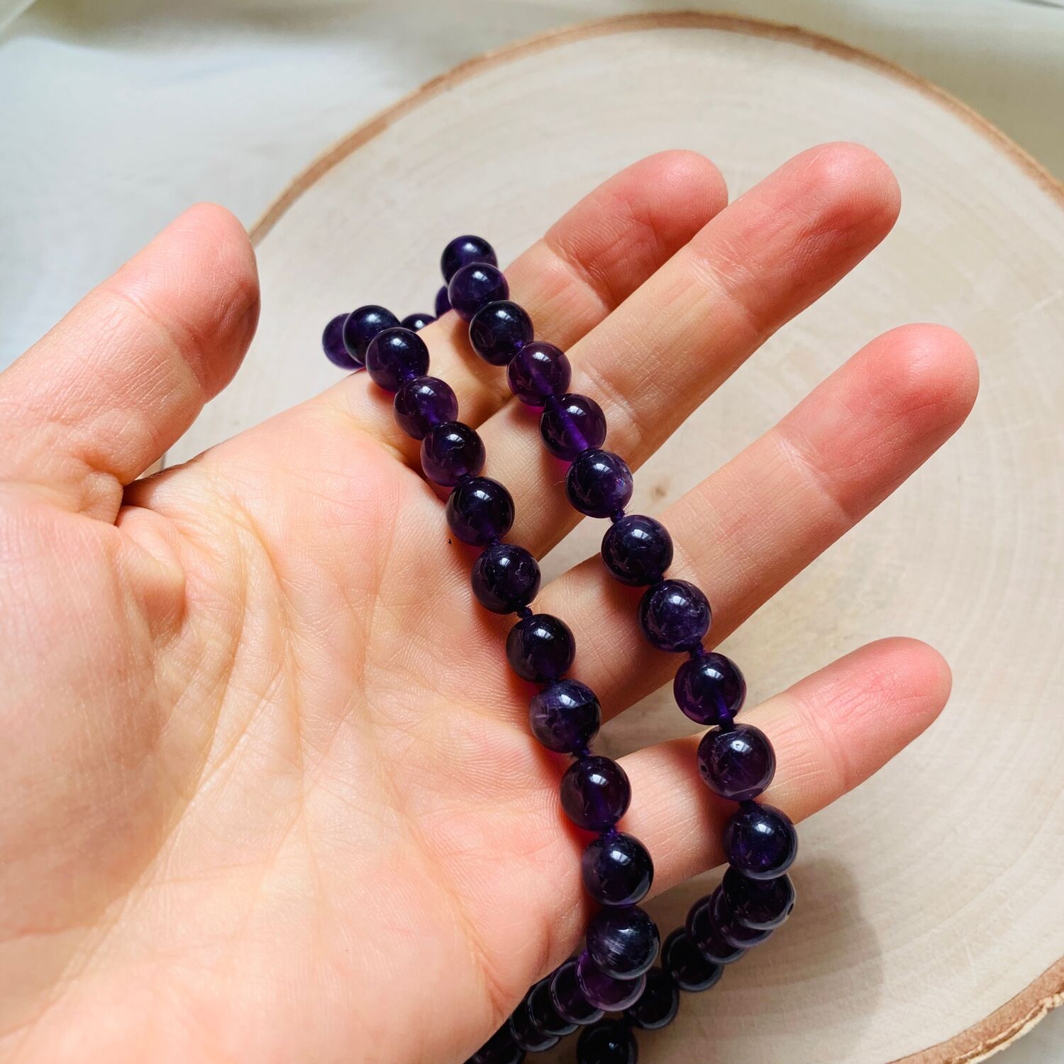 ЧЕТКИ ИЗ АМЕТИСТА 8 мм, Четки аметист купить в интернет-магазине ...