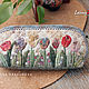 Cosmetic bag ' Spring tulips-semitsvetiki'. Japanese patchwork. Beauticians. Olga Abakumova. Lolenya (lolenya). My Livemaster. Фото №6