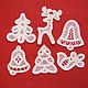 Set of Christmas decorations 'the tale of the' 6 pieces, Christmas decorations, Moscow,  Фото №1