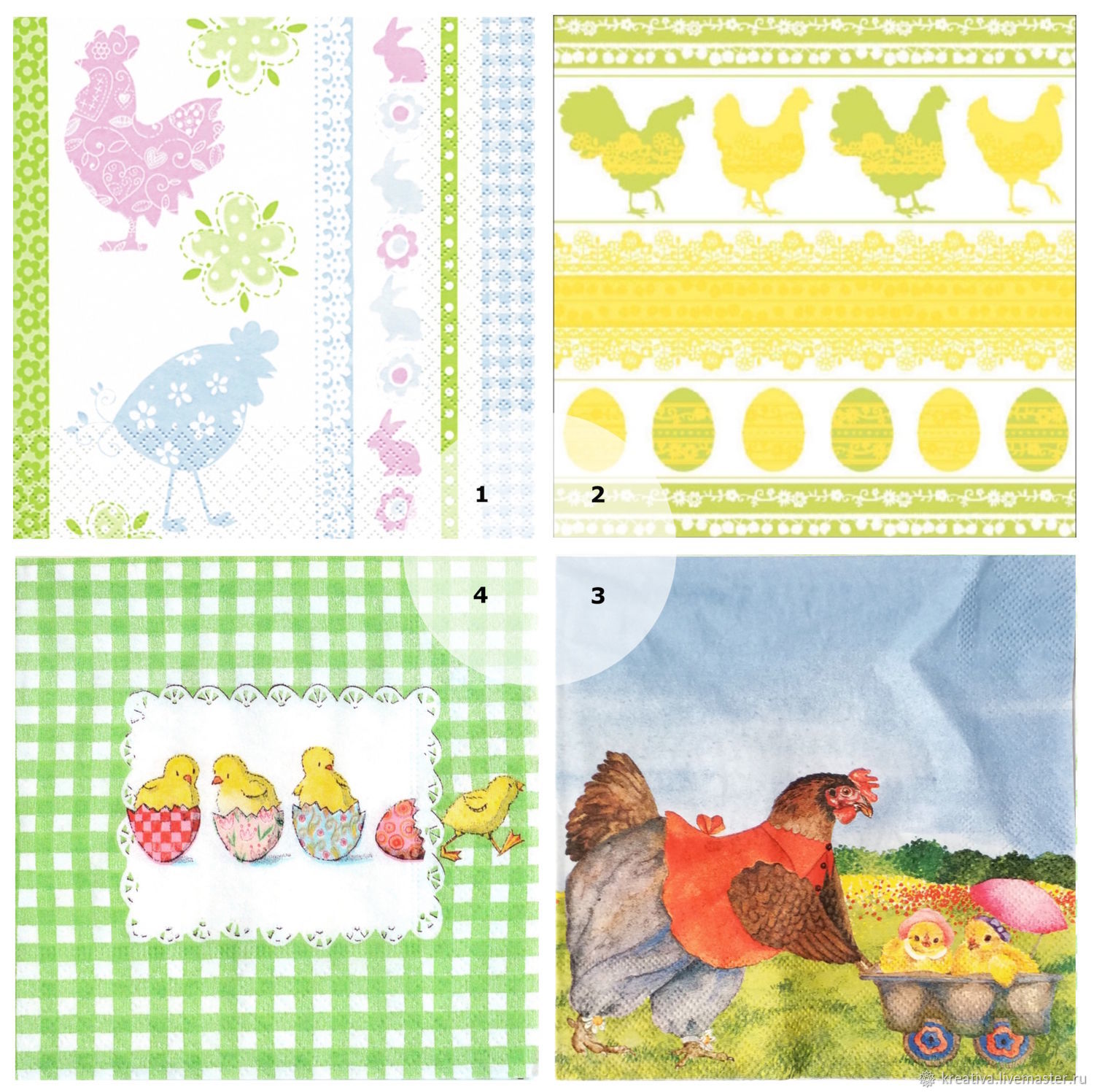 Схемы пасхальных курочек