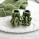 Заказать Комбинезон + пинетки на 0-3 месяца. safina_knit. Ярмарка Мастеров. . Обувь для детей Фото №3