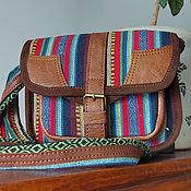 Сумки и аксессуары handmade. Livemaster - original item Multi-colored shoulder bag in boho style. Handmade.