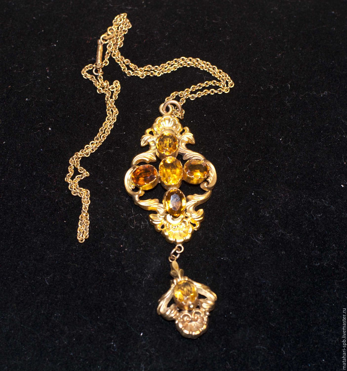 цитрин старинные украшения