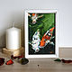 Oil painting 'Koi Fish', Pictures, Belorechensk,  Фото №1