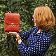 Мини-рюкзак из кожи и дерева Red Dragon, Рюкзаки, Санкт-Петербург,  Фото №1