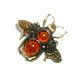Brooch Bee with amber Spring brooch women's gift for girls. Brooches. BalticAmberJewelryRu Tatyana. My Livemaster. Фото №5