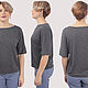 Order T-shirt viscose thin dark blue in a circle. Yana Levashova Fashion. Livemaster. . T-shirts Фото №3