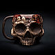 Mug Skull in blood (Bloody Skull) Realistic mug for tea and coffee, Mugs and cups, St. Petersburg,  Фото №1