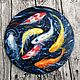 Oil painting Koi carp, Pictures, Moscow,  Фото №1
