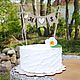 Rustic wedding Cake Topper, Personalized Cake bunting, Burlap Banner. Cake Decoration. Vlasik Workshop. Online shopping on My Livemaster.  Фото №2