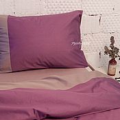 Сувениры и подарки handmade. Livemaster - original item Purple bedding. Purple Duvet Cover Set. 100% cotton satin.. Handmade.