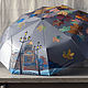 Folding umbrella machine with painting St. Isaac's Cathedral, Umbrellas, St. Petersburg,  Фото №1