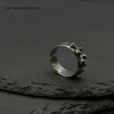 Украшения ручной работы. Ярмарка Мастеров - ручная работа Кольцо оловянное. Handmade.
