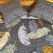 Для дома и интерьера handmade. Livemaster - original item Quilted double-sided bedspread with pillows. Handmade.
