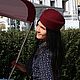 Фетровая шляпа «Таблетка» в стиле ретро, Шляпы, Москва,  Фото №1