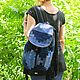 Backpack denim Infinity Cap. Backpacks. bRucksack. Online shopping on My Livemaster.  Фото №2