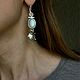 Silver earrings with natural stones, silver earrings. Earrings. Natali Batalova. My Livemaster. Фото №4